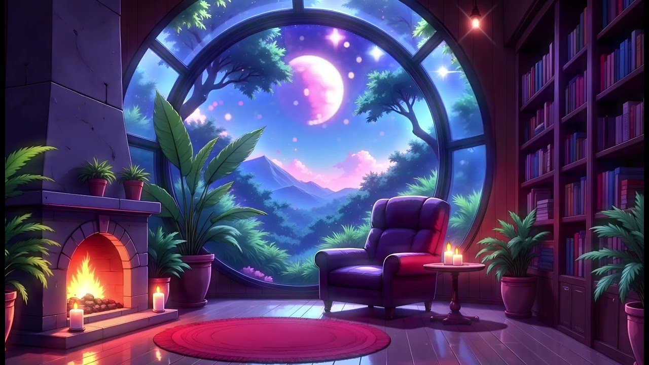 Starlit Library ✨ Ambient Fantasy Lofi 📚 Cozy Lofi Reading Music