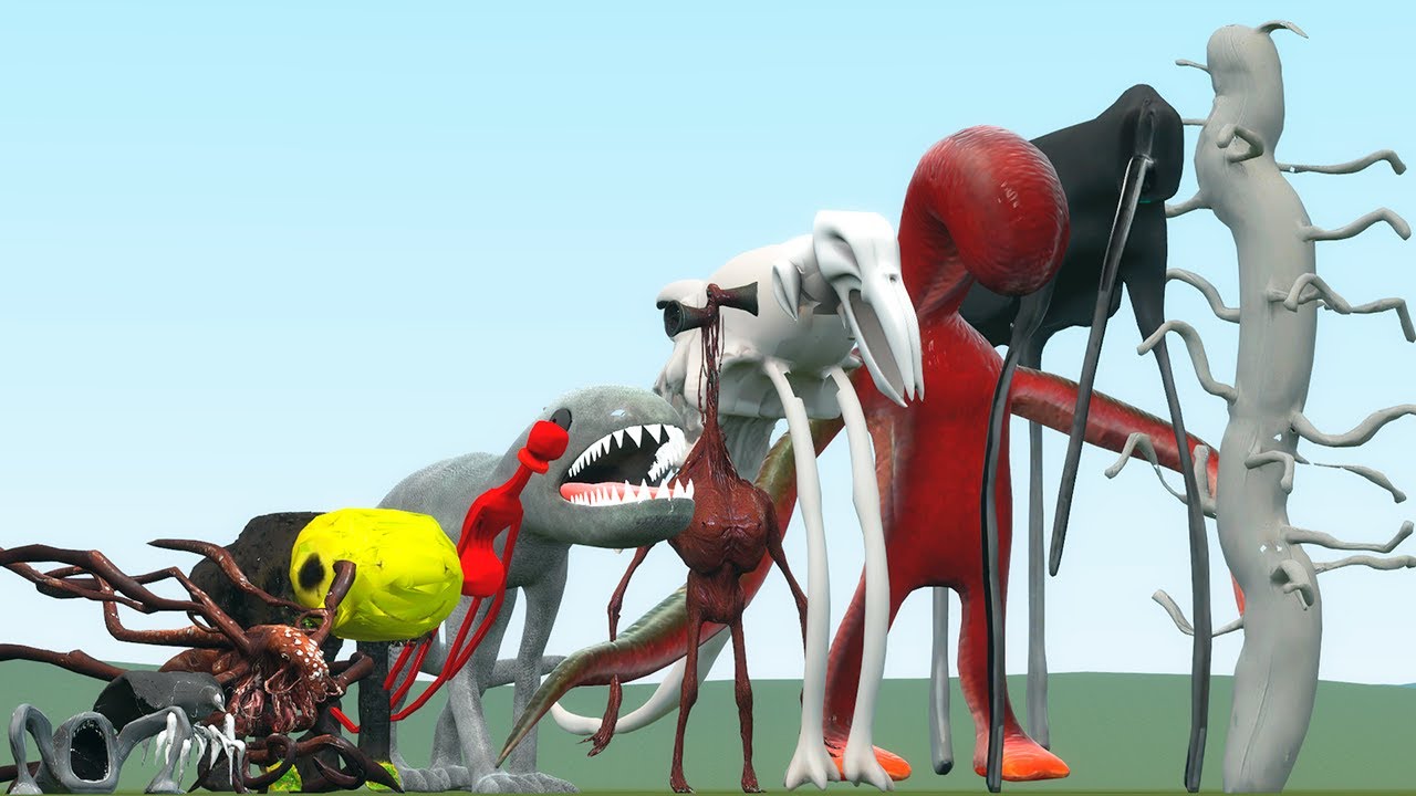 SIZE COMPARISON OF GIANT TREVOR HENDERSON CREATURES (Garry's Mod)