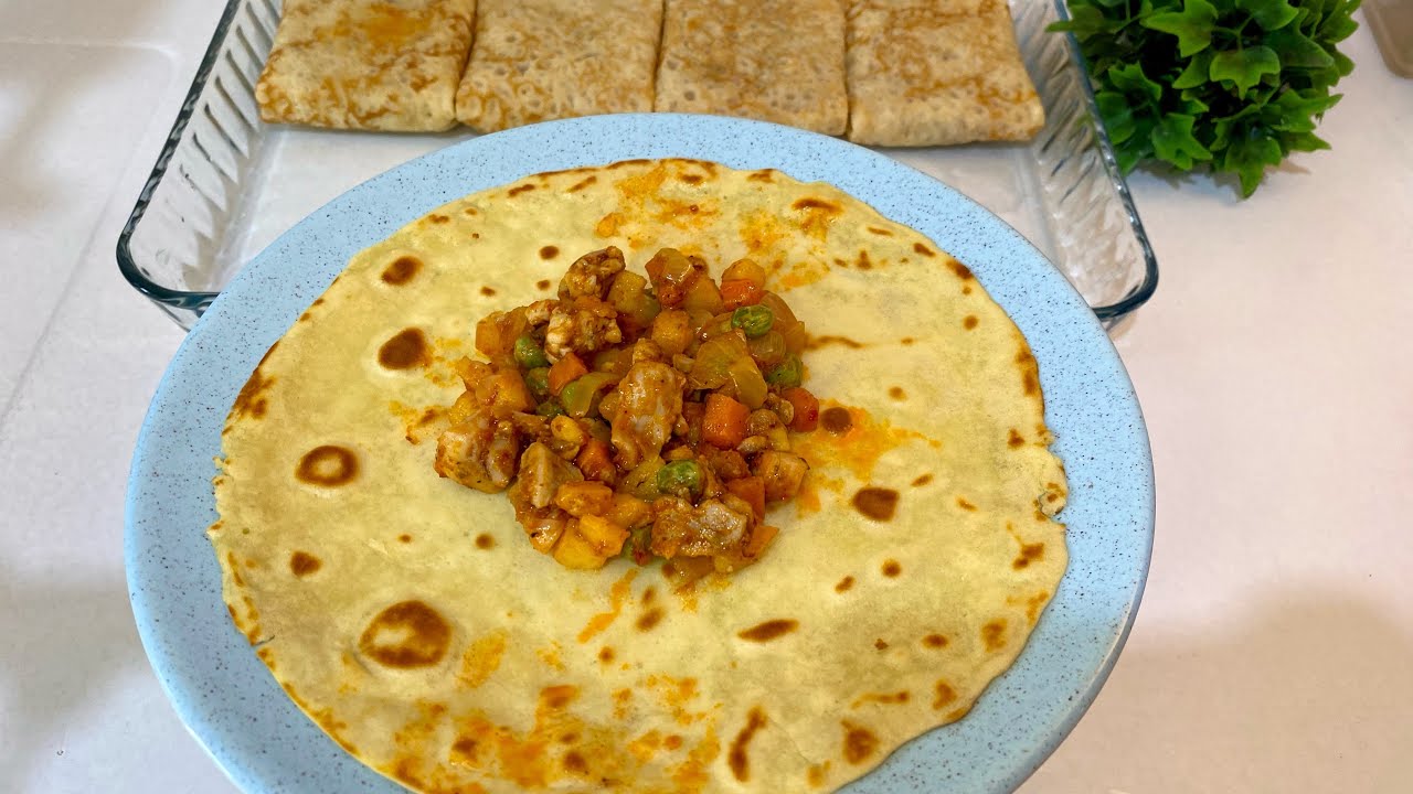 İFTAR SOFRASINDA KAPIŞ KAPIŞ GİTTİ 😍 Tam Bir İftar Tarifi ✅ Tavuklu Krep Sarma 🫔Çiçekintarifleri
