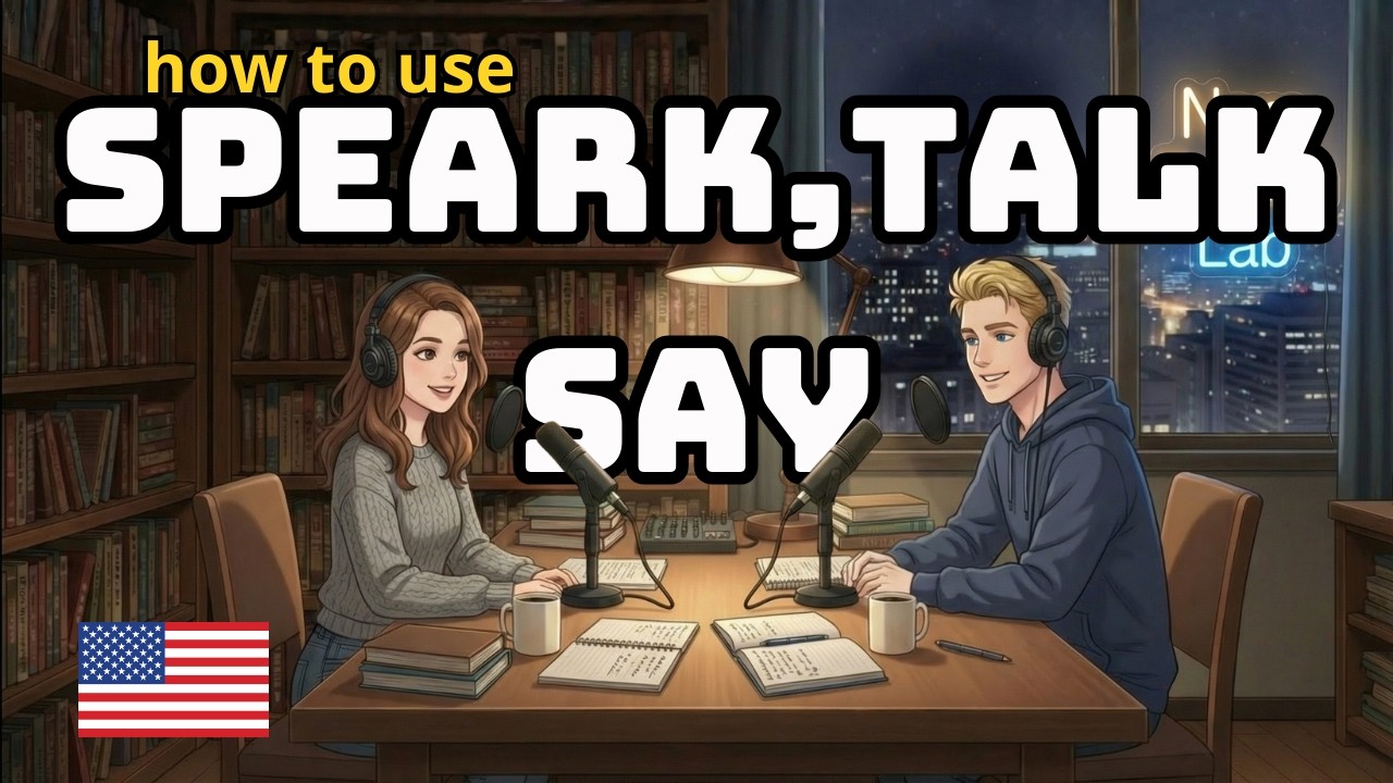 How to use SPEARK ,TALK ,SAY in English | English Conversation Practice