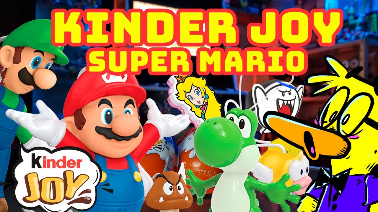 KINDER JOY do SUPER MARIO! 🥚🍄 Quais brindes vieram?