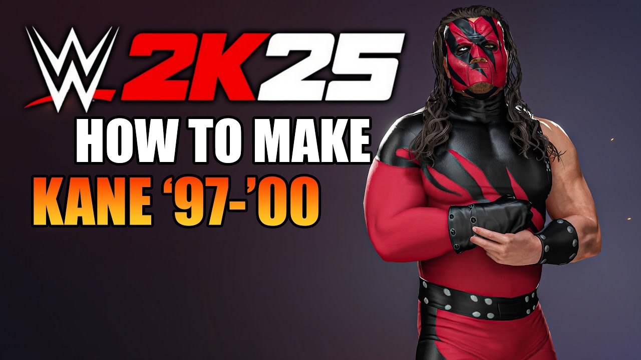 WWE 2K25 - HOW TO MAKE KANE '97-'00