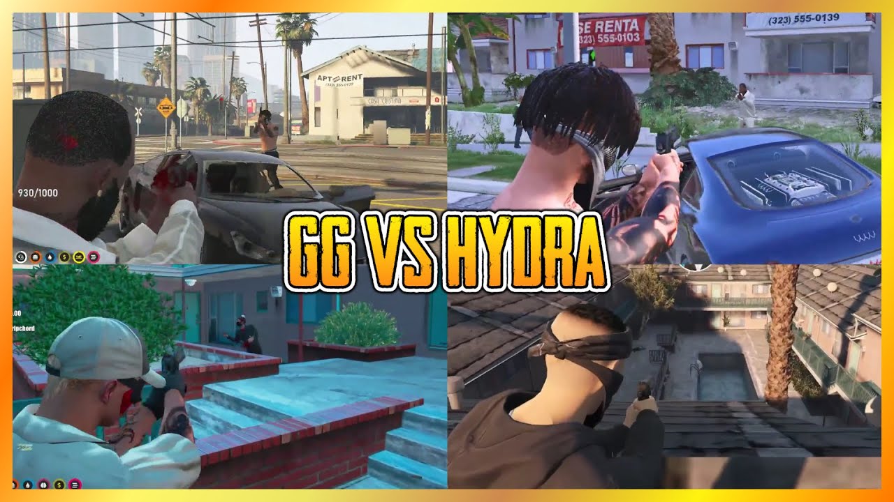 HYDRA vs GG On GSF Turf (Multi POVs) | NoPixel GTA RP
