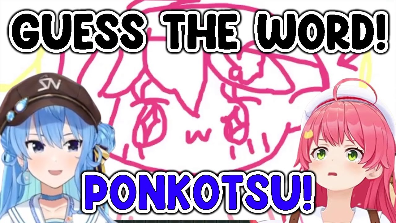 Miko enjoying being praised when Shiraken guesses the word from her illustration