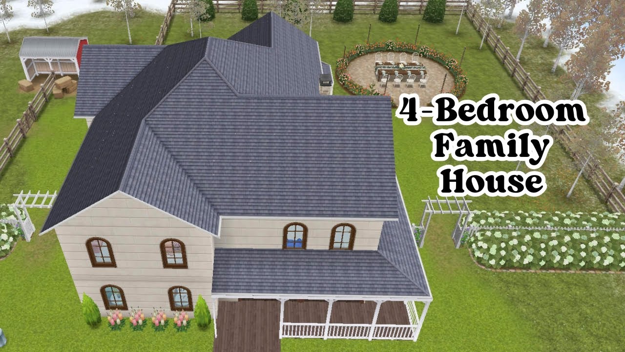 Sims Freeplay│Four Bedroom Family House