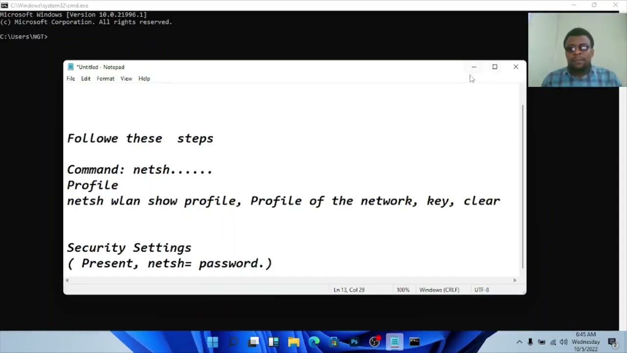 How To Hack The WIFI Password Without The Admin Rights Using the CMD