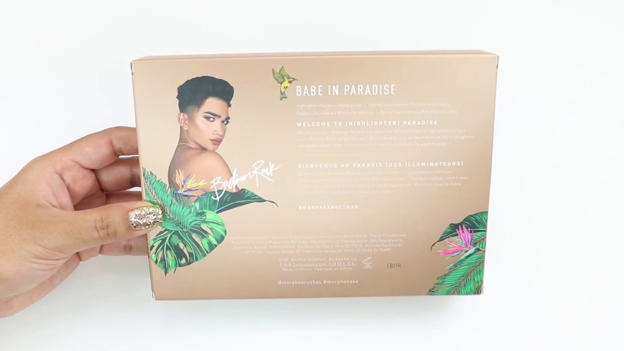 Morphe X Bretman Rock Babe In Paradise Highlight Palette | SWATCHES