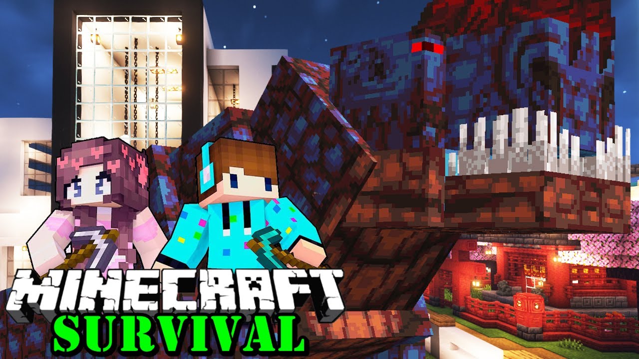 TEROR RAKSASA KAIJU SETIAP MALAM DIA MENYERANG BASE KITA !! Minecraft Survival Bucin S4 [#27]