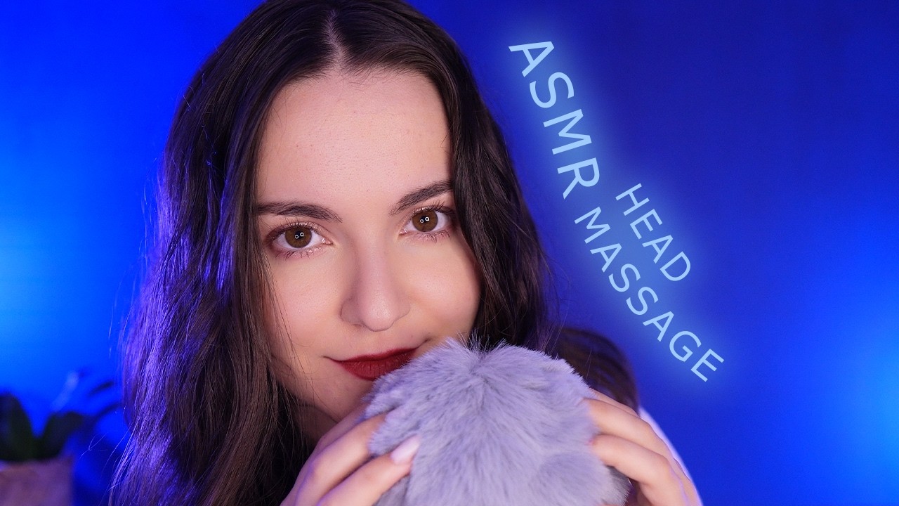 ASMR Fluffy Mic Scratching with Positive Affirmations 💝 soothing head, scalp massage