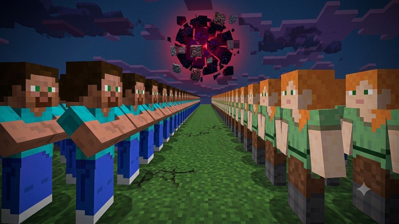 😱10 000 TA ZOMBI KOMPOT 13-QISHLOQQA HUJUM QILDI  | UZBEKCHA MINECRAFT