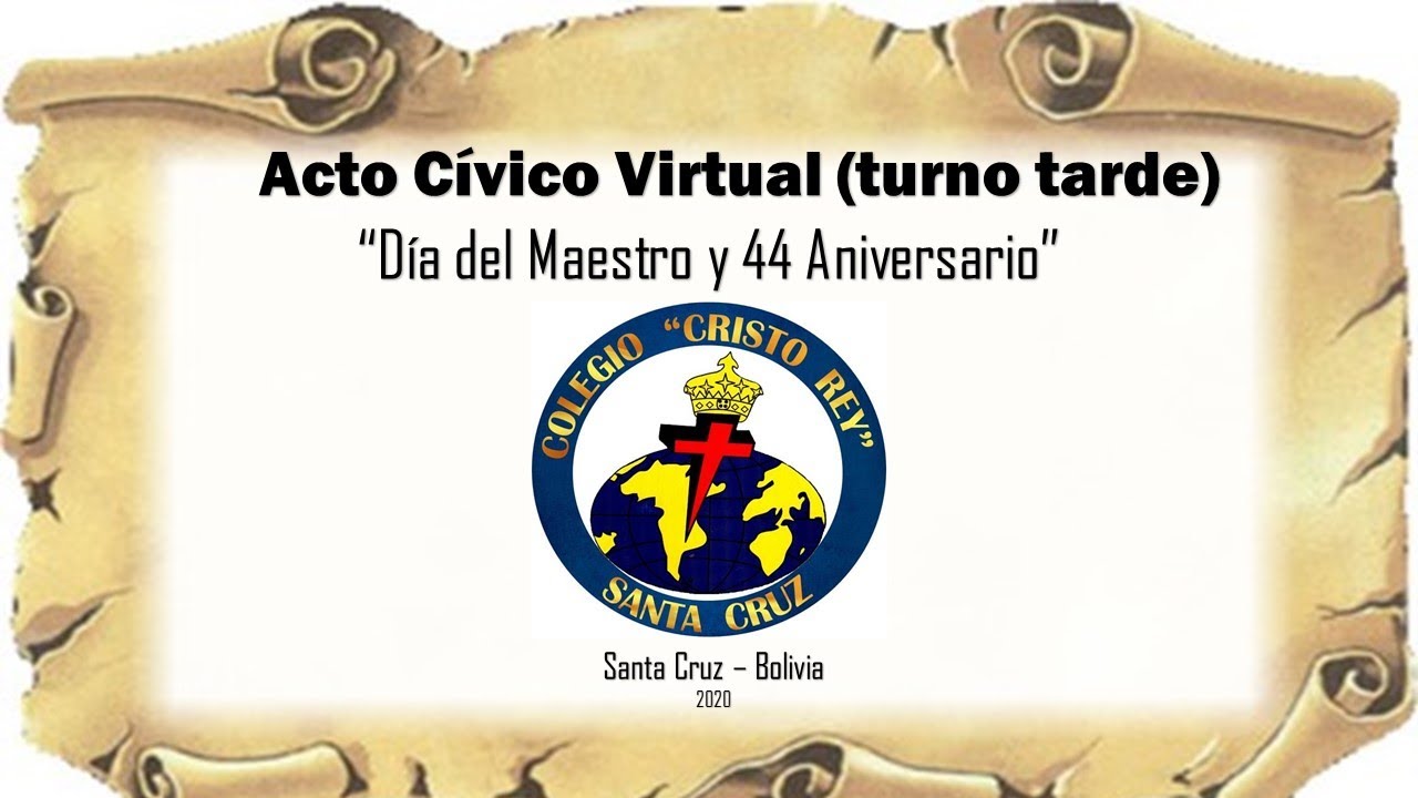 ACTO C&Iacute;VICO VIRTUAL COLEGIO CRISTO REY (Turno tarde)