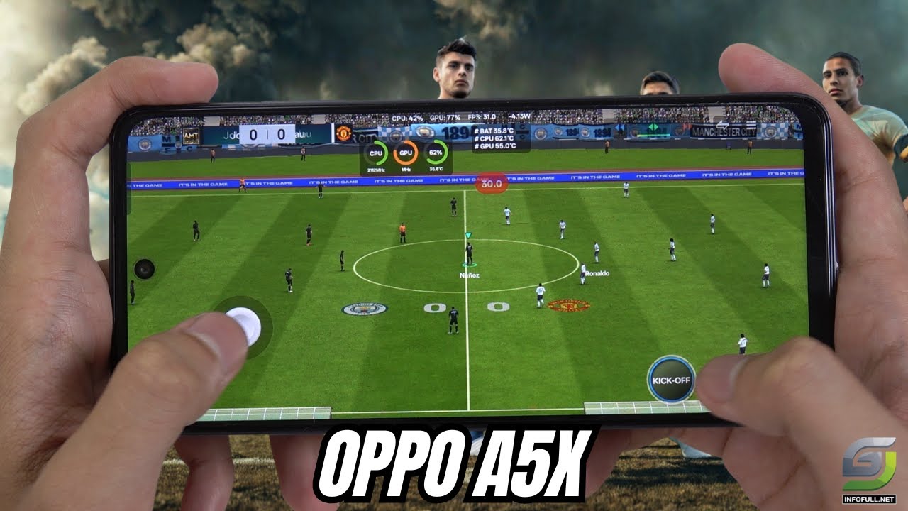 Oppo A5x test game EA SPORTS FC MOBILE 24 | Snapdragon 6s Gen 1
