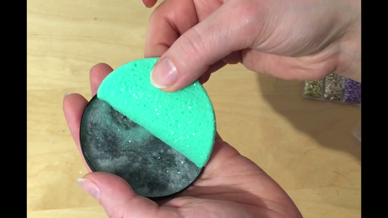 How to make Druzy mold for Resin Coaster - German Tutorial