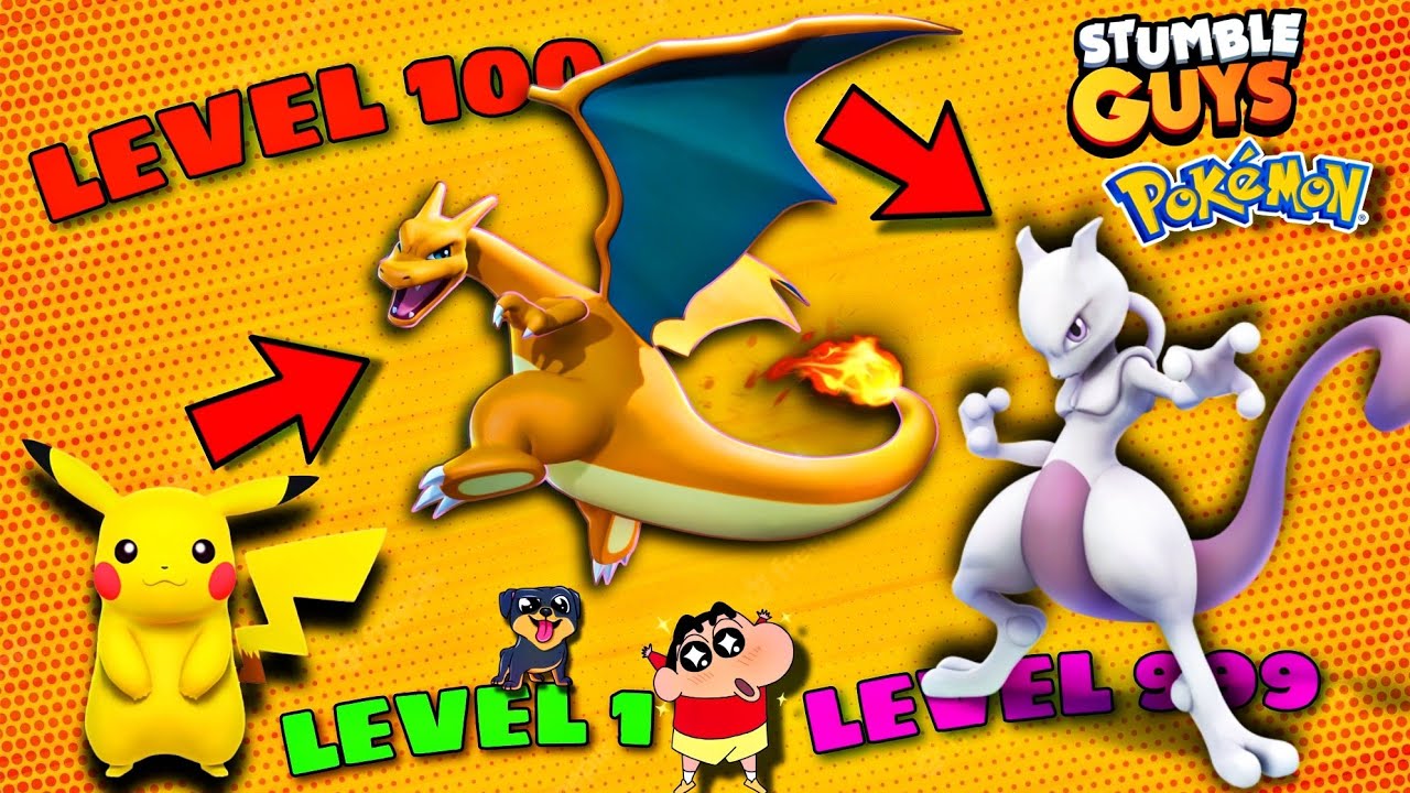 SHINCHAN became PIKACHU in STUMBLE GUYS 😂 | SHINCHAN and CHOP | NOOB vs PRO vs GOD | IamBolt Gaming