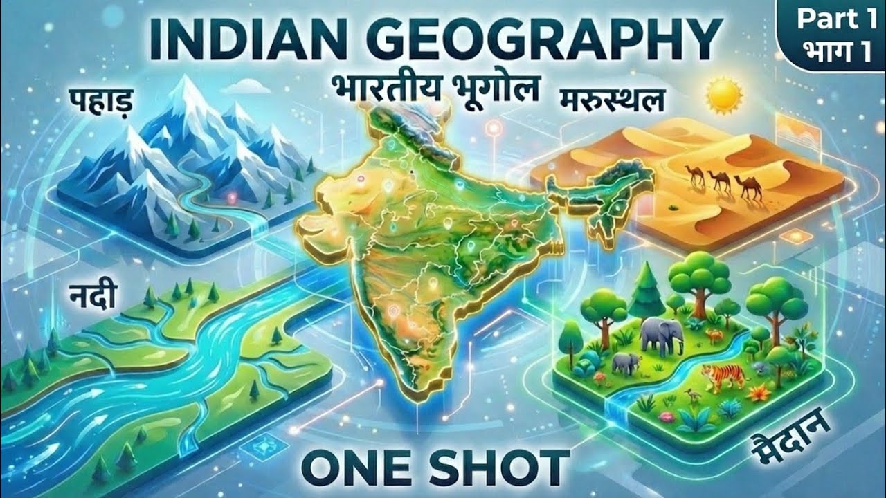 Part 1: भारत का भूगोल | Complete Indian Geography | संपूर्ण भारत का भूगोल SolStudy