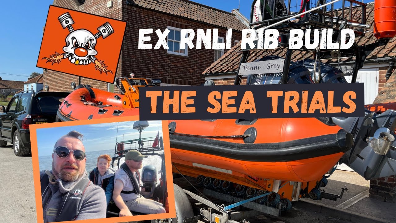 Ex RNLI LIFEBOAT  BUILD Sea Trials
