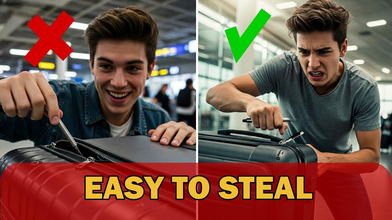Prevent Theft from Checked Luggage (BEWARE of Pen Hack!) | Keep Your Luggage Safe From Thieves 2025