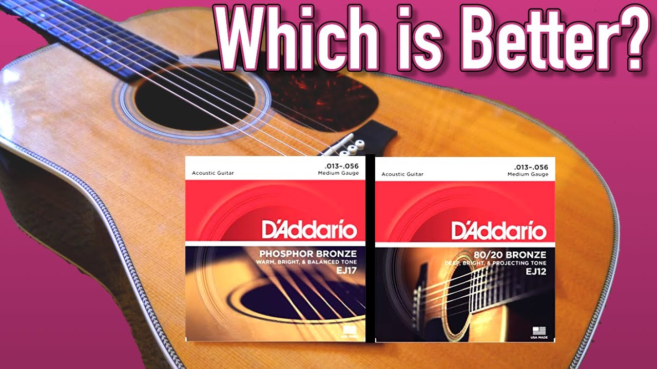 Acoustic String Comparison: 80/20 vs. Phosphor Bronze