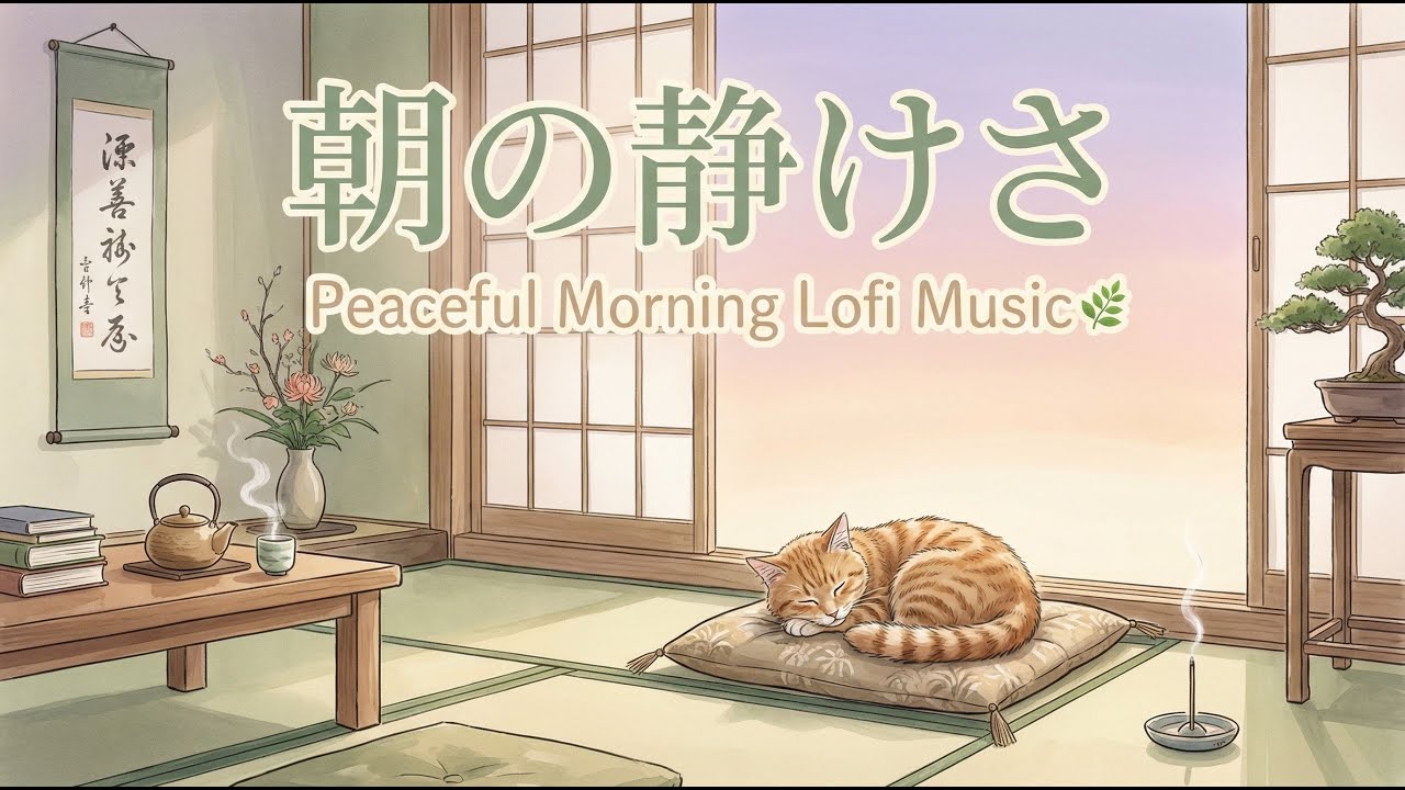 朝の静けさ 🌿 Peaceful Morning Lofi | Japanese Relaxation Music [3 Hours]