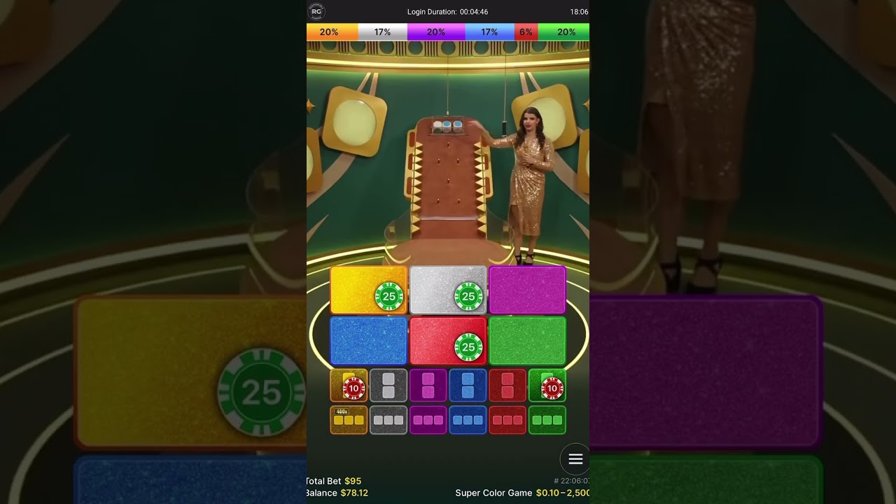 Super Color Game &mdash; это увлекательная игра в маленькое казино от Evolution #colorgame #casino #ttd...
