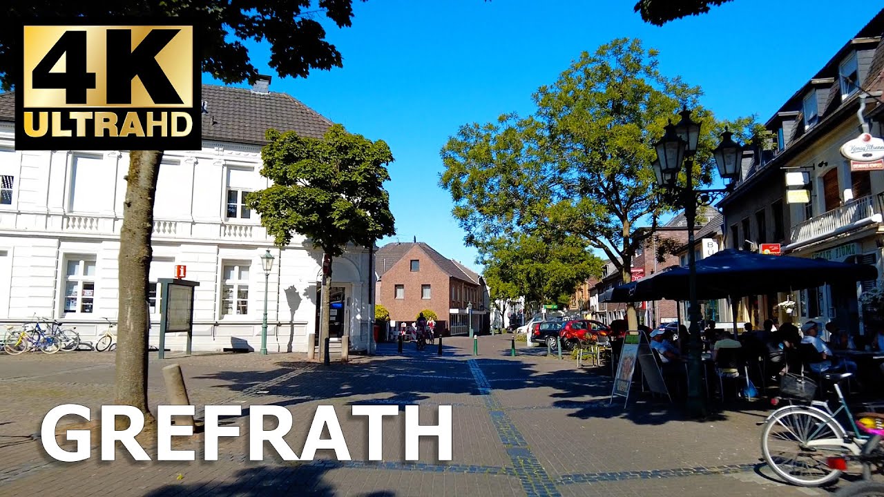 GREFRATH Street Drive & Airport EDLF Niershorst besuch 4K ASMR Whitenoise