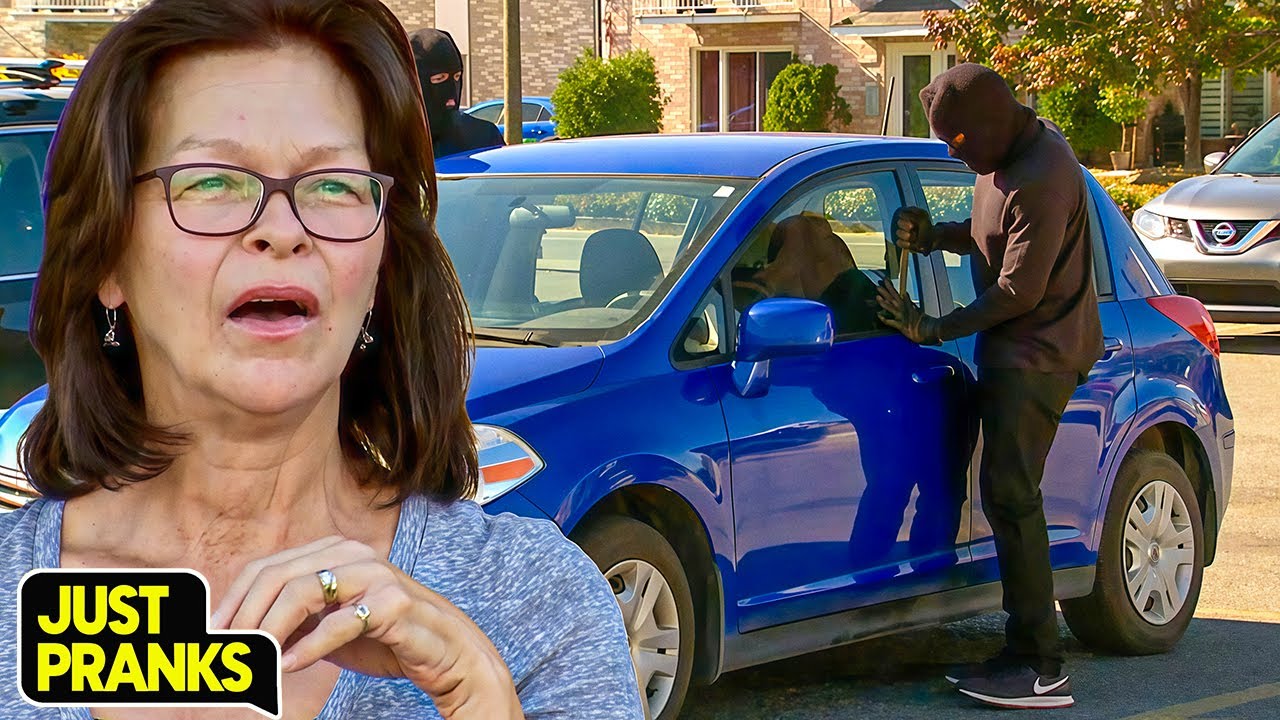 Car Thief Prank Right in Front of the Police 🚓😂 | Just Pranks