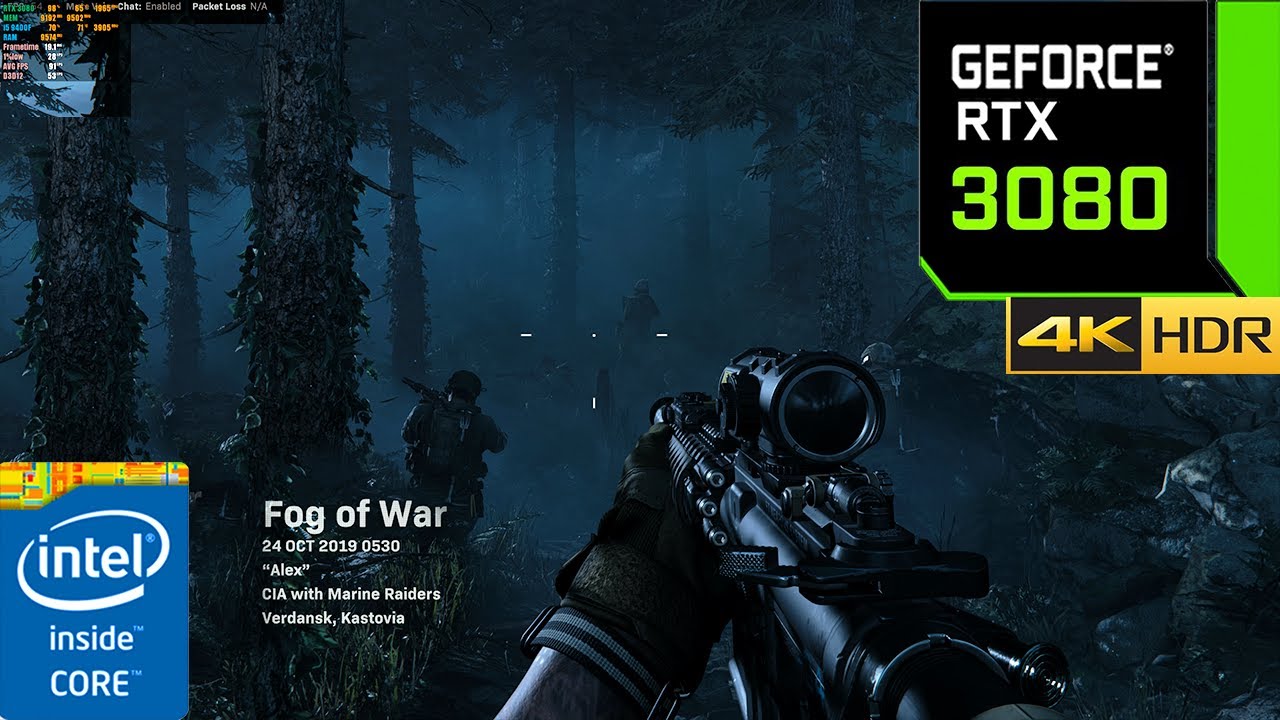 Call of Duty: Modern Warfare | RTX 3080 10 ГБ: максимальные настройки (4K трассировка лучей включ...