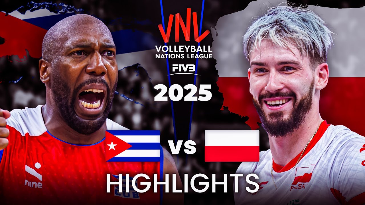 CUBA 🇨🇺 vs POLAND 🇵🇱 | HIGHLIGHTS | Men's VNL 2025