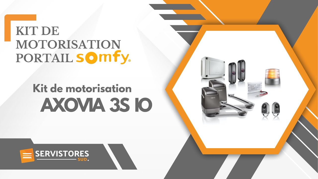 Kit de motorisation Somfy Axovia 3S IO