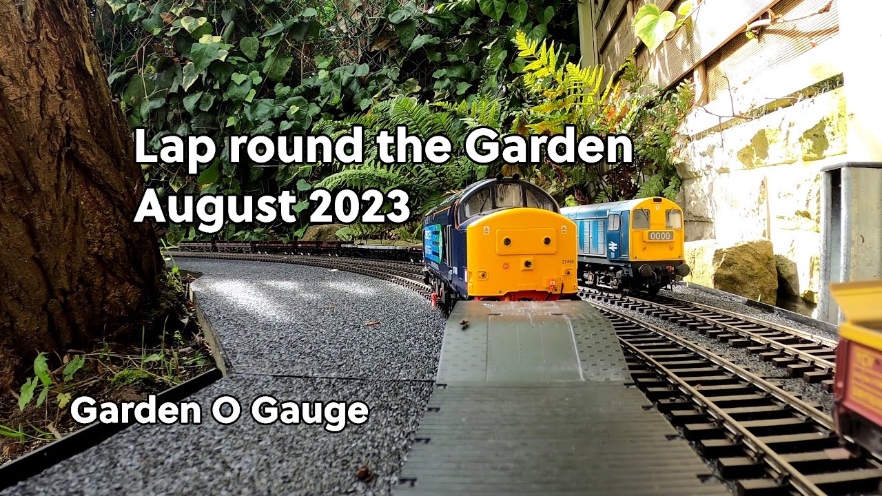O Gauge Class 37  |  August 23 Lap round the garden  |  Garden O Gauge