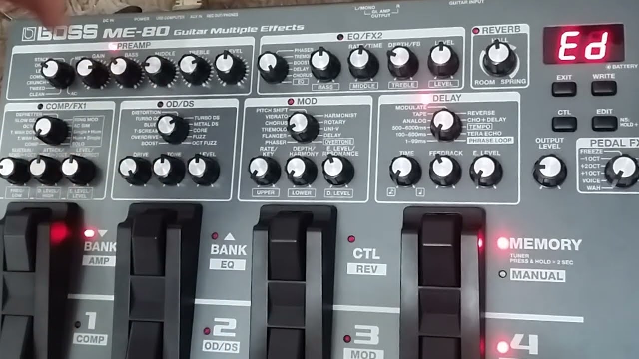 BOSS ME 80 LEAD TONE FREE Settings Petrucci-Inspired | TUTORIAL