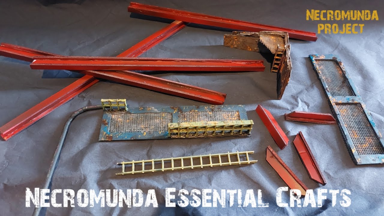 Necromunda project -Back to basics with these VERY EASY terrain crafts! Episode 19!