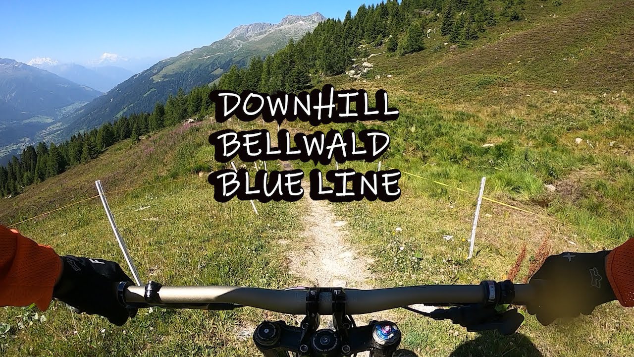 Downhill Bellwald Blue track RAW