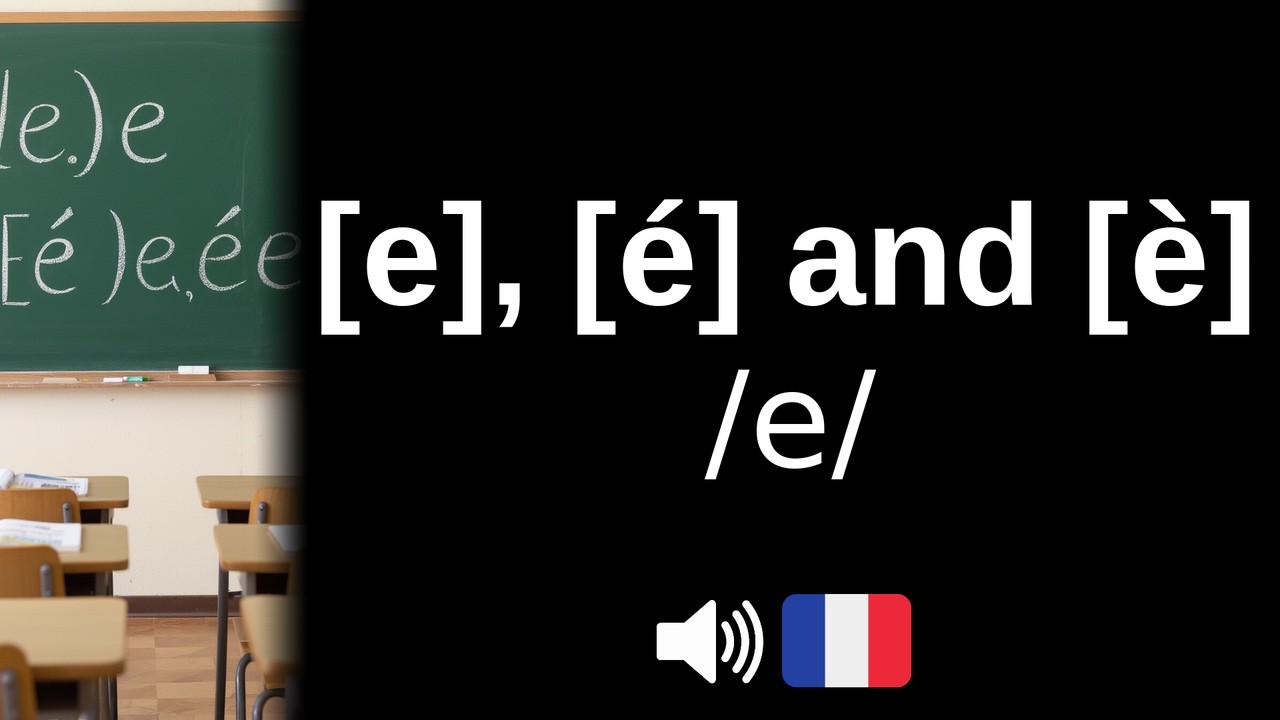 How to pronounce 'e', 'é' and 'è' in French (CORRECTLY!)