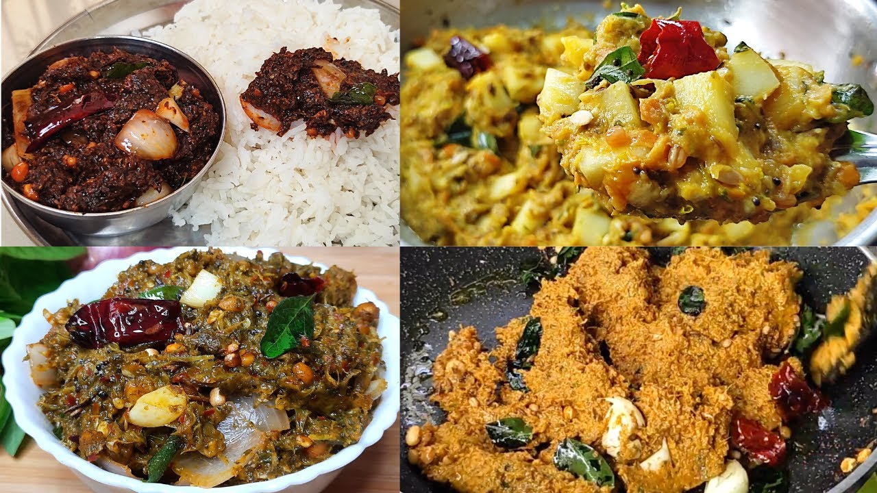 నోరూరించే 4 రకాల రోటిపచ్చళ్ళు| Gongura Pachadi | Beerakaya Pachadi...Roti pachadi recipes in Telugu