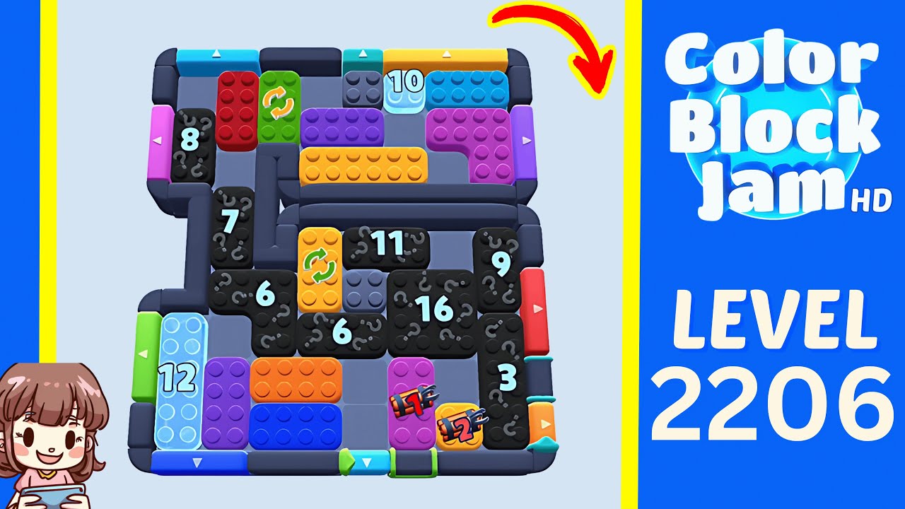 Color Block Jam Level 1270 (2206) Solution Walkthrough