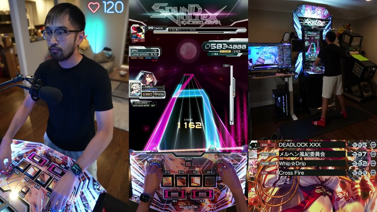 【SDVX EG コナステ】 朱と碧のランページ [EXH] PUC (Hand Shot)