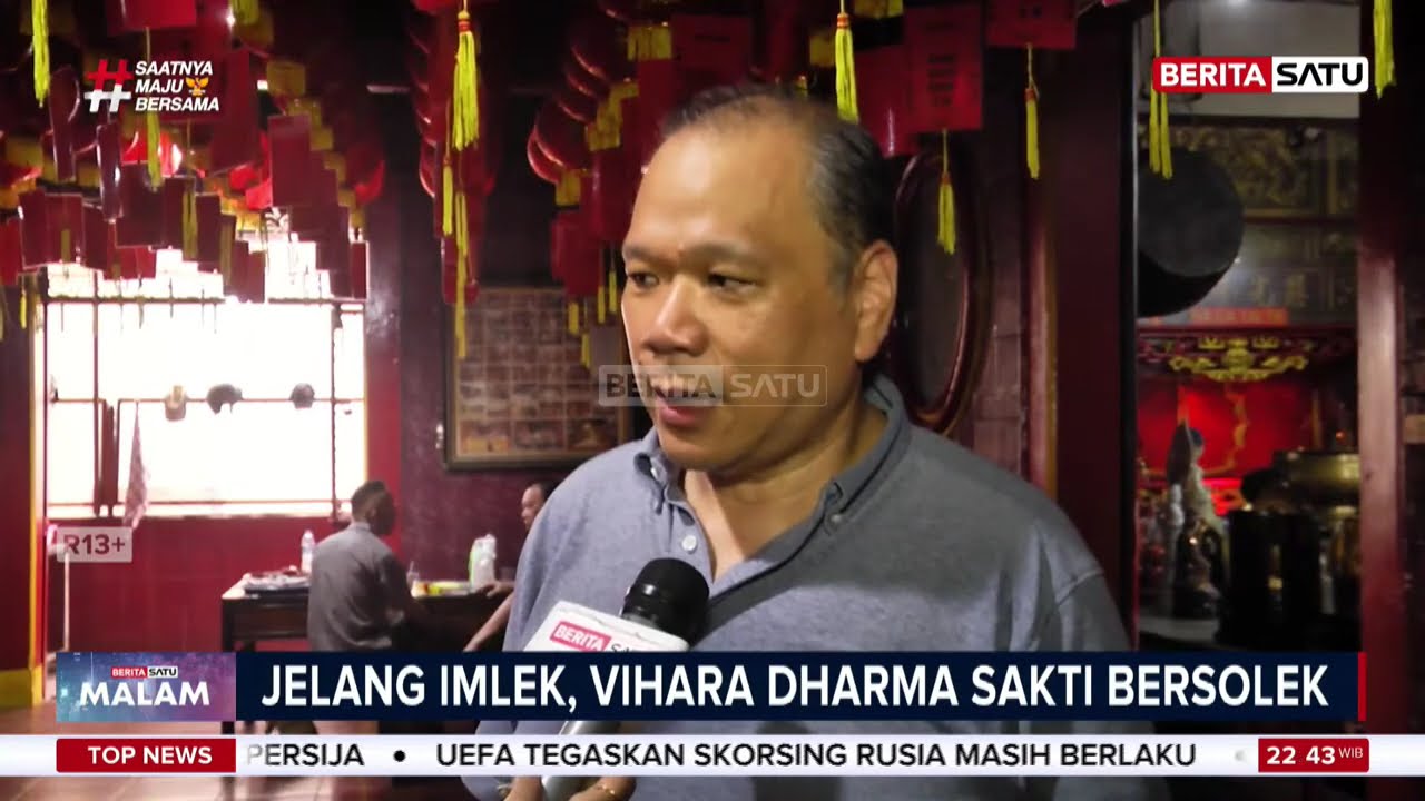 Jelang Imlek 2026, Vihara Toa Se Bio Glodok Bersolek Merah Meriah #beritasatu
