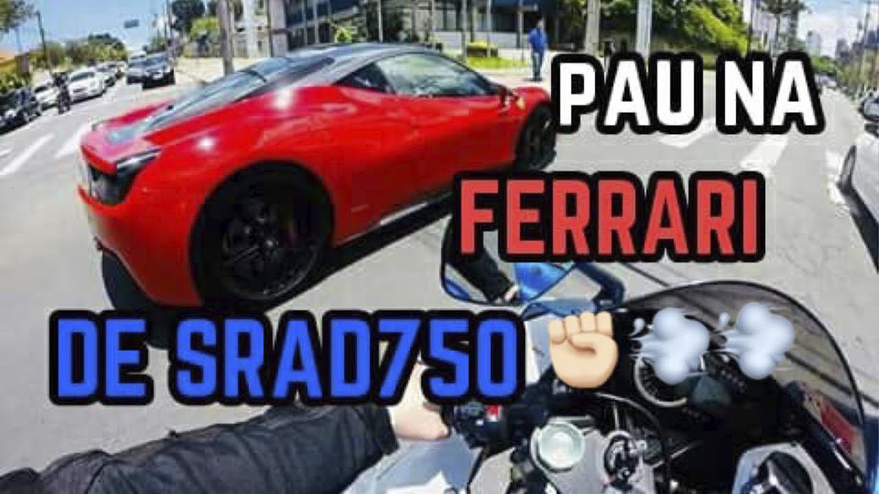 PAU NA FERRARI 458 DE SRAD 750 NO BATEL EM CURITIBA