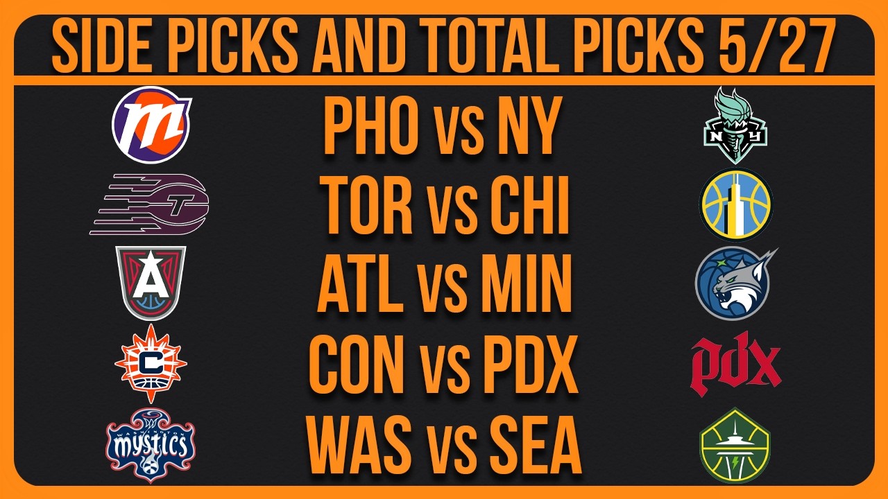 WNBA Picks Today | Best Bets & Predictions Wednesday 5/27/26