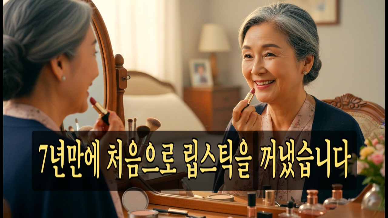 7년만에 립스틱을 꺼냈습니다.