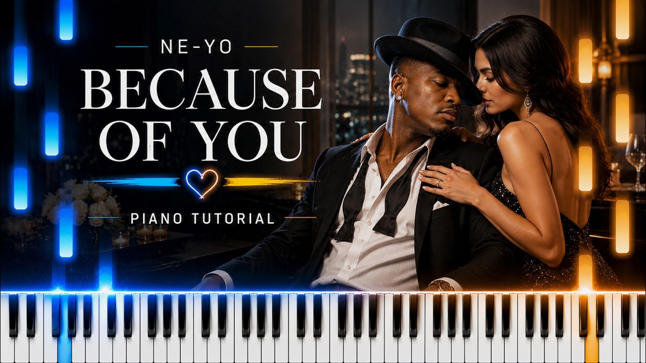 Learn To Play Because Of You Neyo on Piano! (Easy)