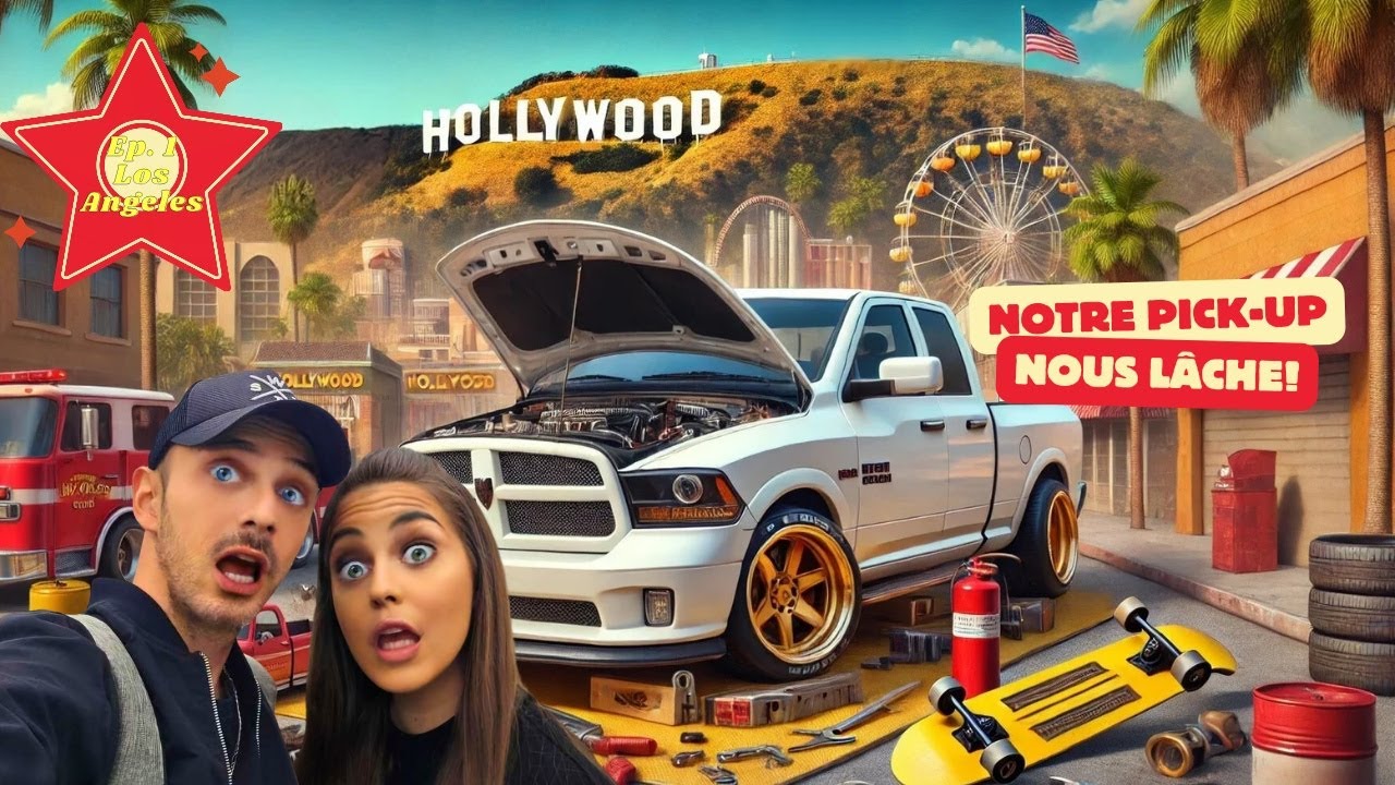 🚐 Road Trip Ouest Américain Épisode 1 : Los Angeles, Panne de Voiture et Universal Studios ! 🎥