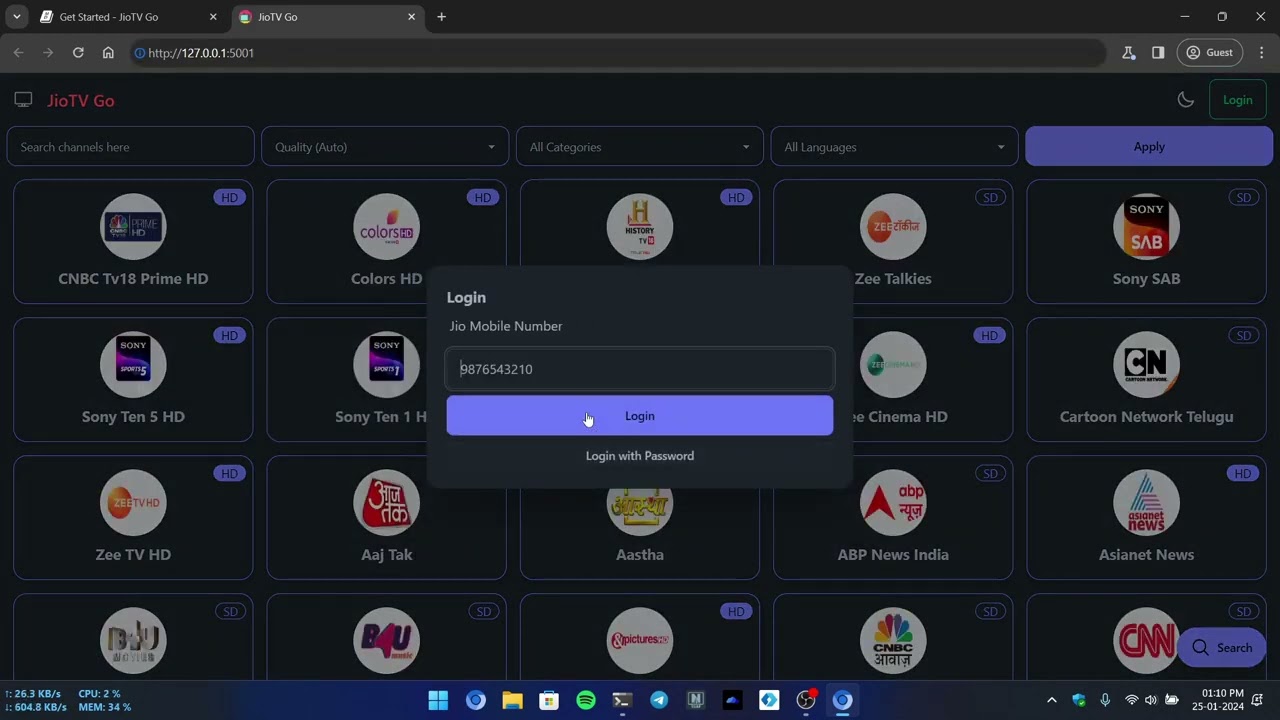 Install JioTV Go on Windows