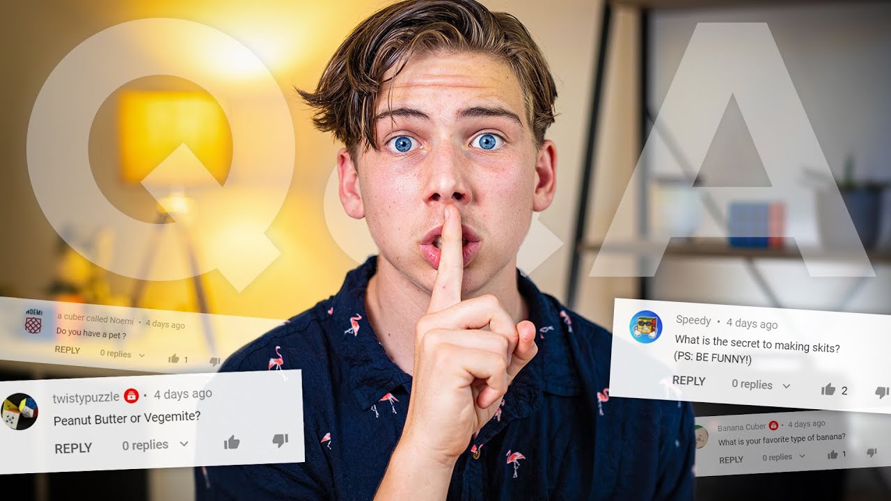 Bananas, Vegemite + The SECRET to Cubing Skits! // Q&A