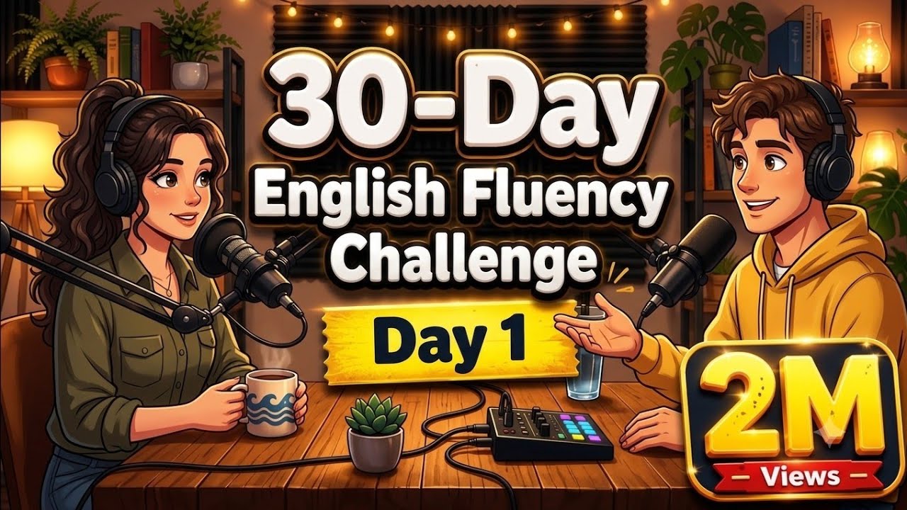 30-Day English Fluency Challenge | Day 1 (Learn English Fas