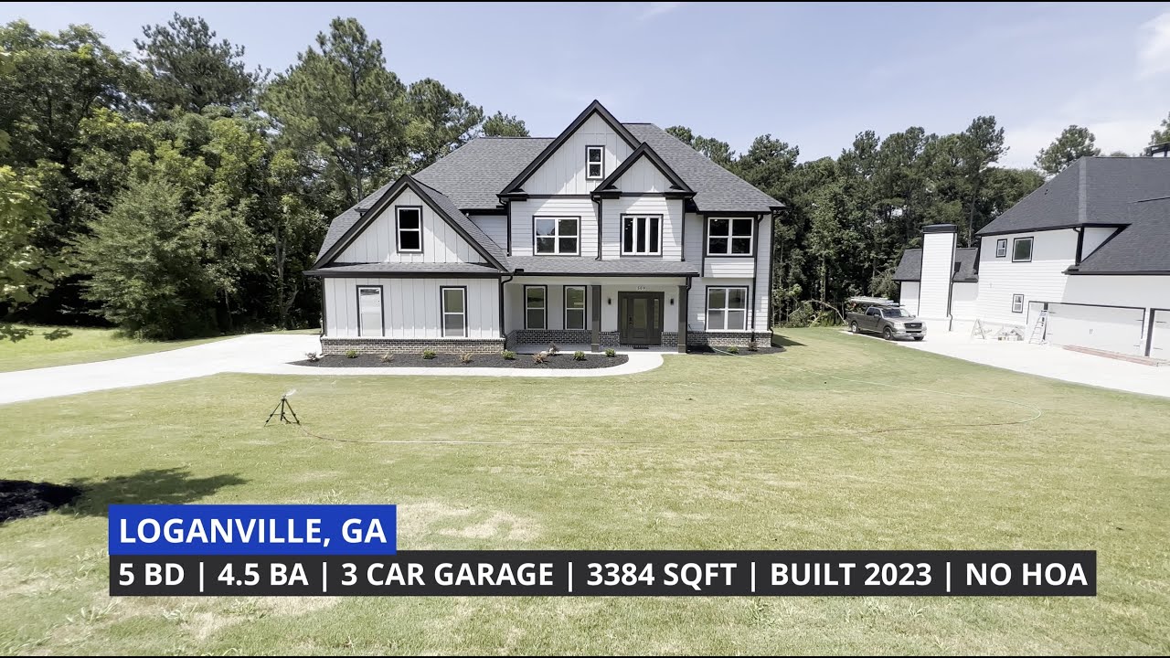 FOR SALE IN LOGANVILLE, GA - NEW CONSTRUCTION 5BD 4.5BA HOME