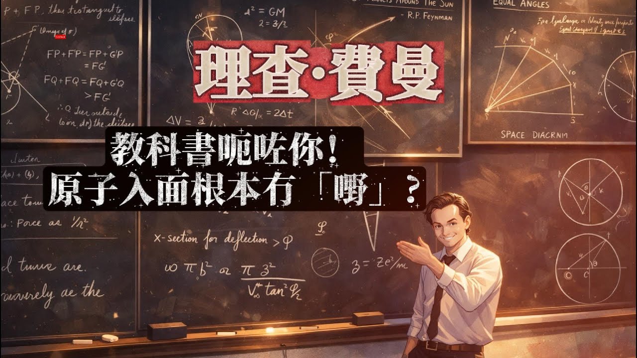 《理查·費曼 - 教科書呃咗你！原子入面根本冇「嘢」》| 廣東話（粵語）