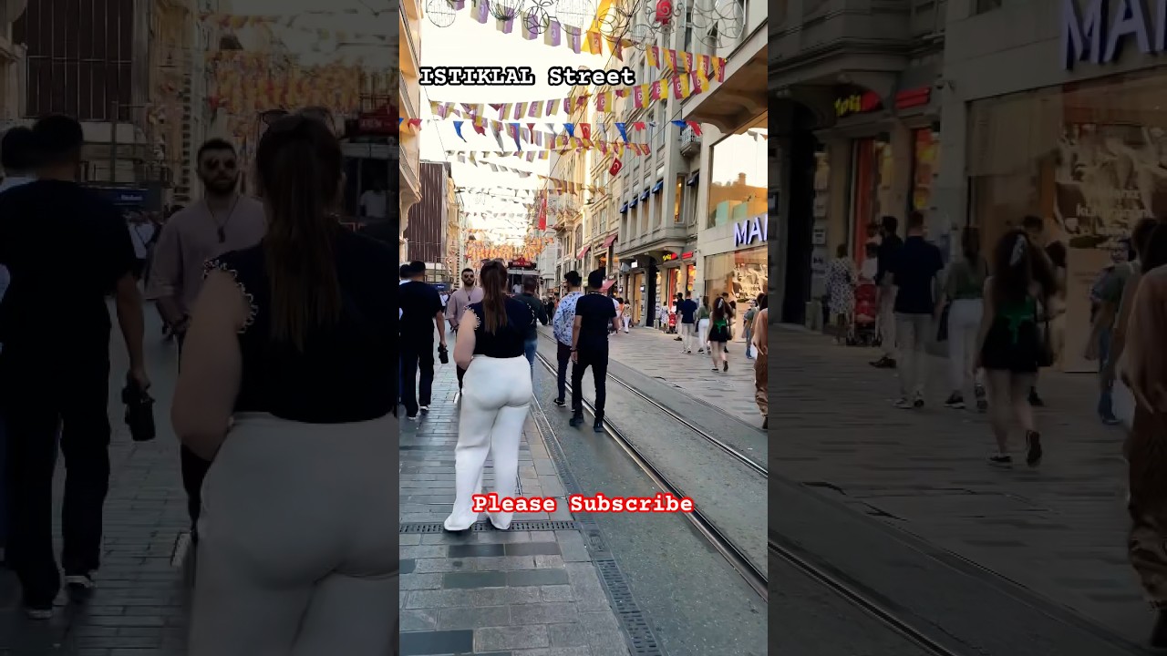 Tram at ISTIKLAL STREET#shortvideo #istanbul #turkey #istiklal #istiklalcaddesi #tram #short #vibes