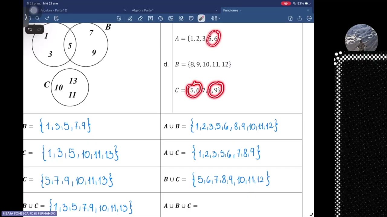 Clase 11 | Conjuntos e intervalos | Matemáticas 2026